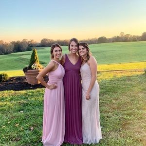 Adrianna Papell Sz 10 Blush PromBridesmaid Dress